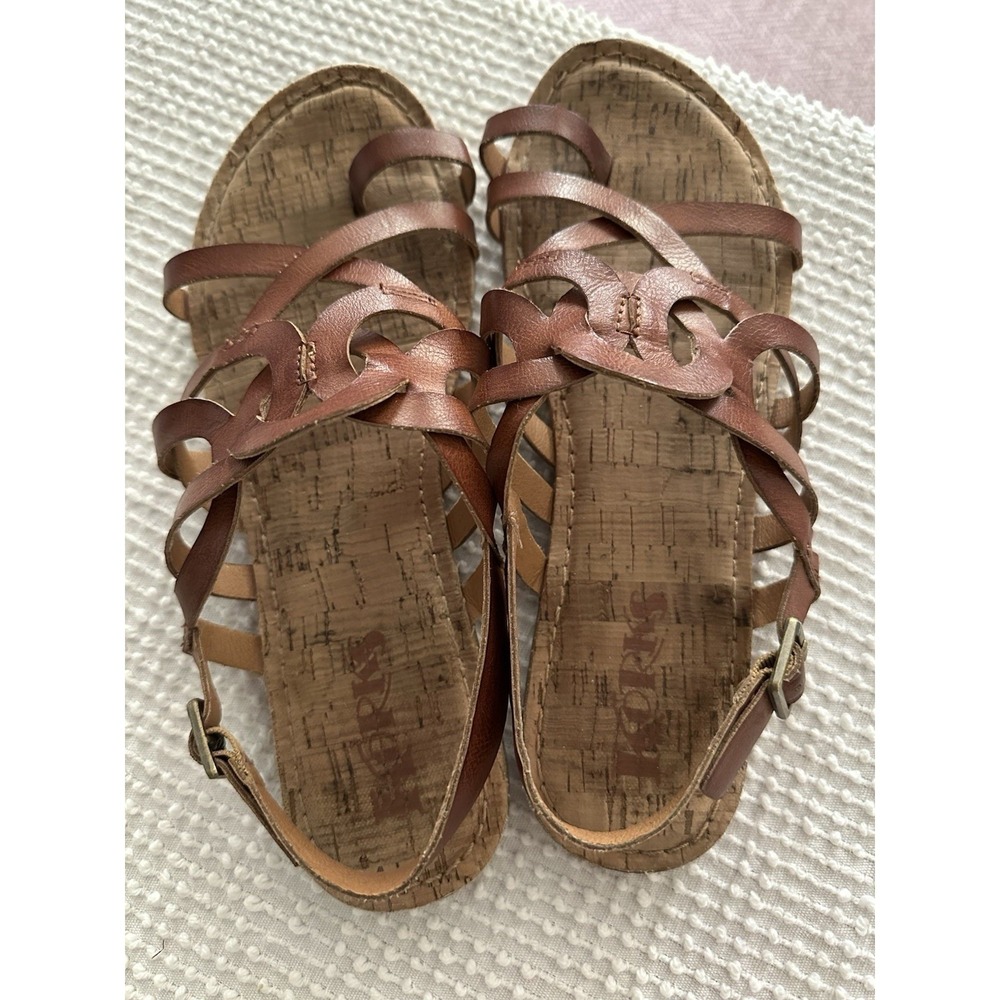 Korks Strappy Leather Sandals Size 8 Perfect For Summer And So Comfortable - Picture 3 of 5